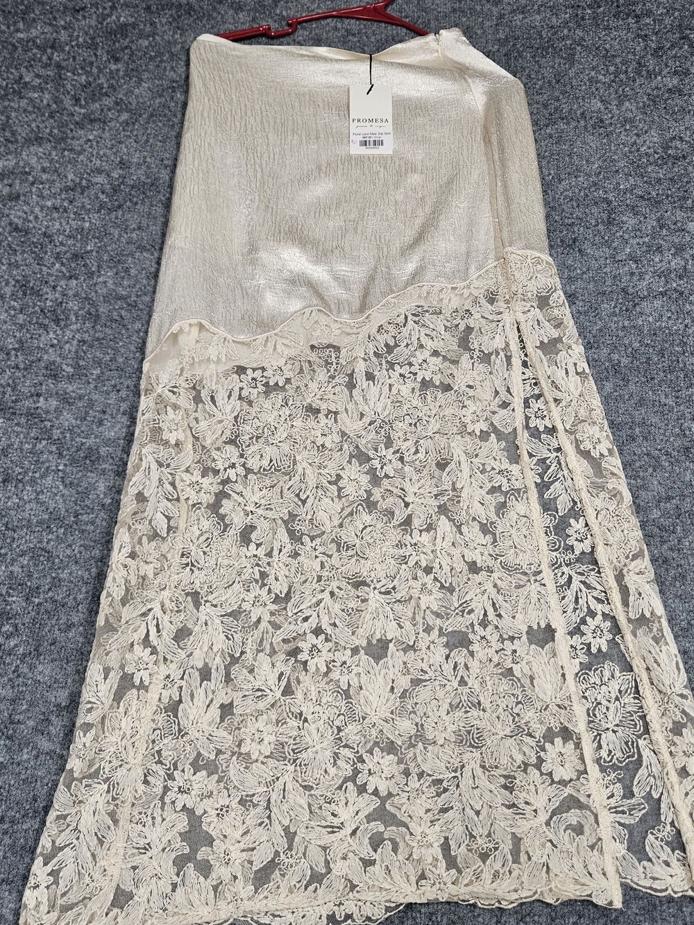Promesa Floral Lace Maxi Slip Skirt Size Small NWT